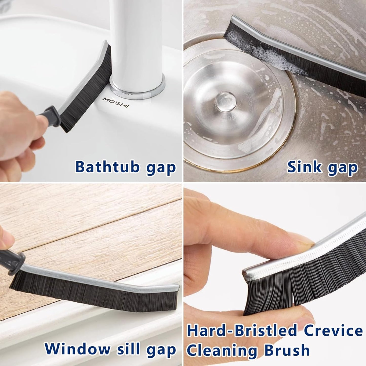 12Pcs Crevice Cleaning Brush,Small Gap Cleaning Brushes for Cleaning Bathroom,Kitchen,Window