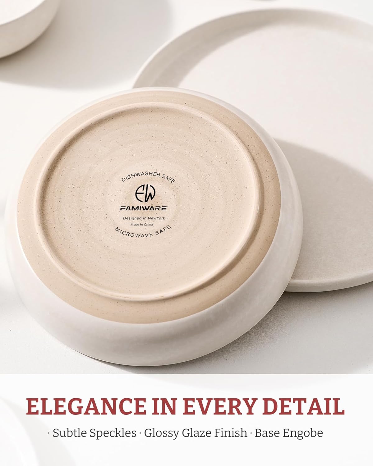 famiware Milkyway 33 oz Bowl Set, Pasta Bowls Set of 6, Salad Bowls Perfect for Your Friend for
