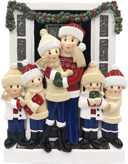 3D Welcoming Family of 6 Christmas Ornament 2025 Personalized Family Christmas Ornaments 2025 |