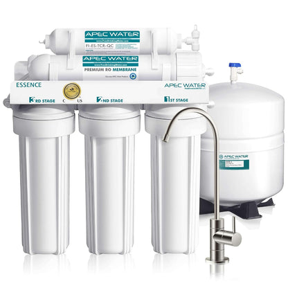 APEC Water Systems ROES-50 Essence Series Top Tier 5-Stage WQA Certified Ultra Safe Reverse Osmosis