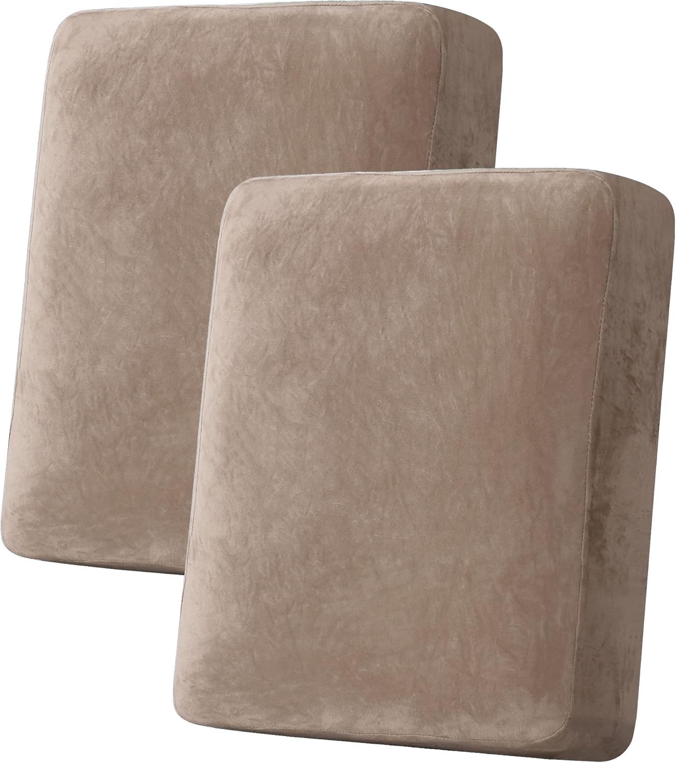 H.VERSAILTEX Velvet Stretch Couch Cushion Cover Plush Cushion Slipcover for Chair Loveseat Sofa