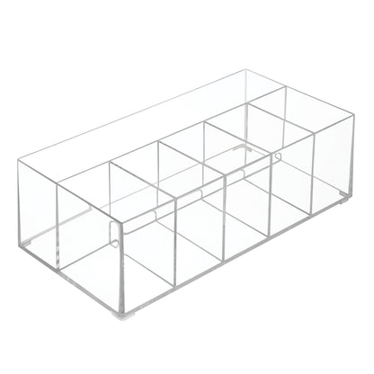 InterDesign Clarity Cosmetic Organizer for Vanity, Dresser or Bathroom Cabinet to Hold Makeup