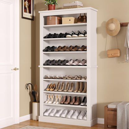 knoworld Freestanding Shoe Cabinet, Holds 40-45 Pairs, 71 Inch Tall 9-Tier Shoe Rack with