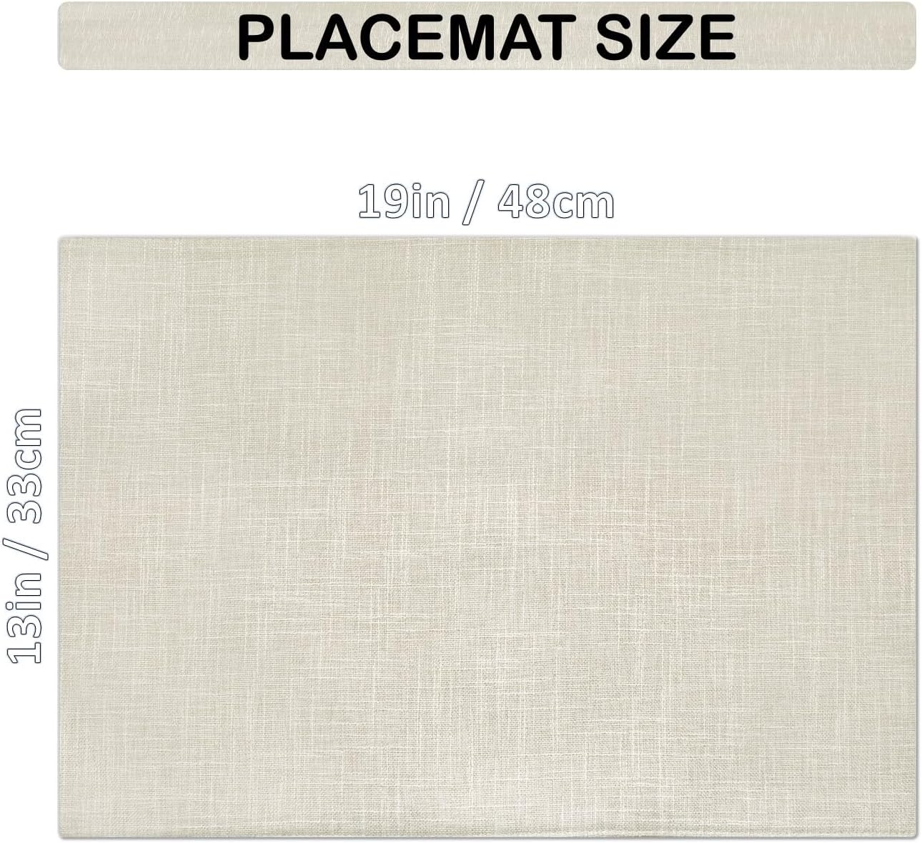 Placemat Set-Washable Place Mats for Parties, Elegant Table Mats for Kitchen Table, Set of 4 Dining