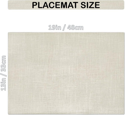 Placemat Set-Washable Place Mats for Parties, Elegant Table Mats for Kitchen Table, Set of 4 Dining