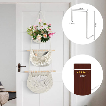Hanging Baskets for Organizing, 3 Tier Detachable Wall Hanging Fruit Basket Over the Door Organizer