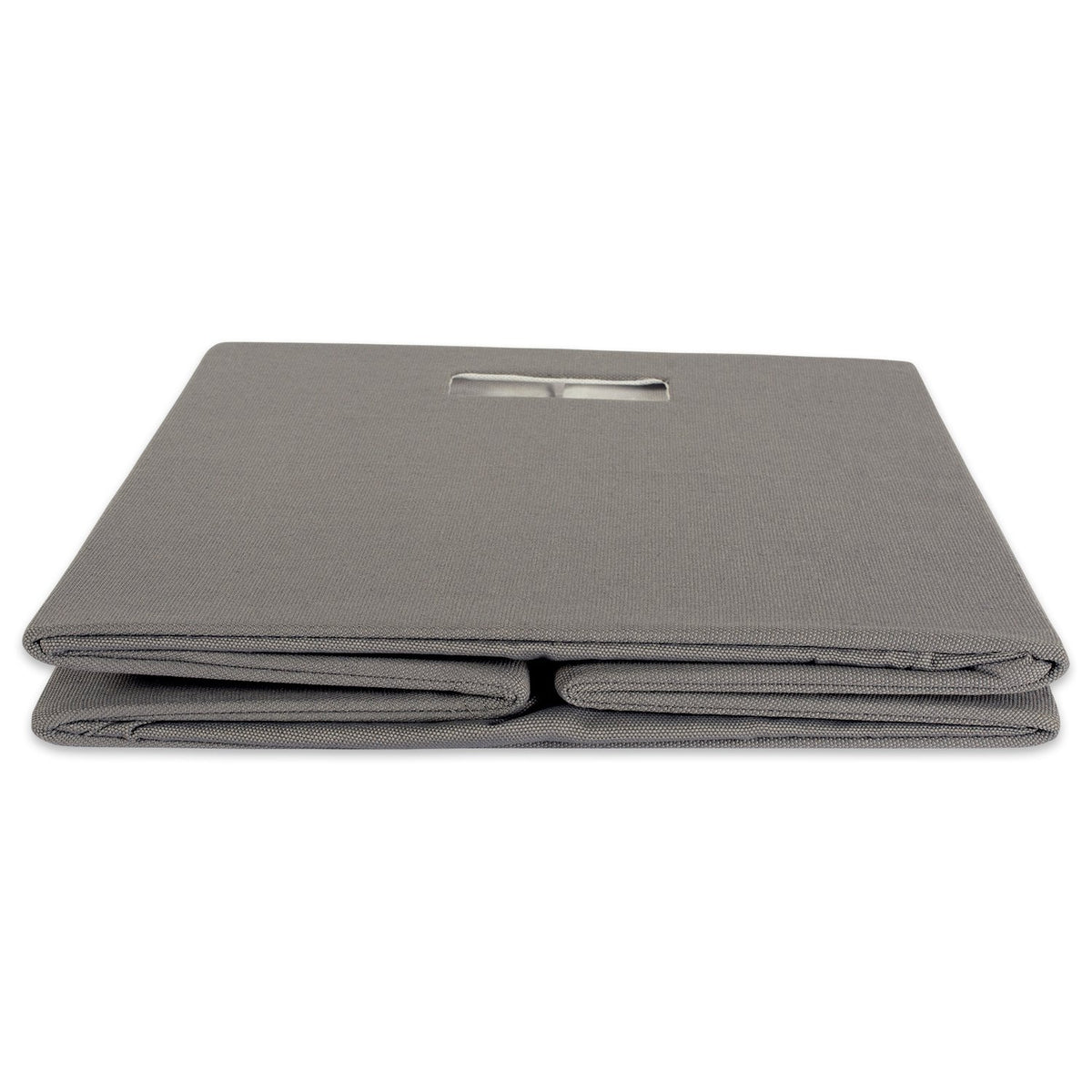 DII Fabric Storage Cube Organizer Bin 13x13x13 Foldable, Gray