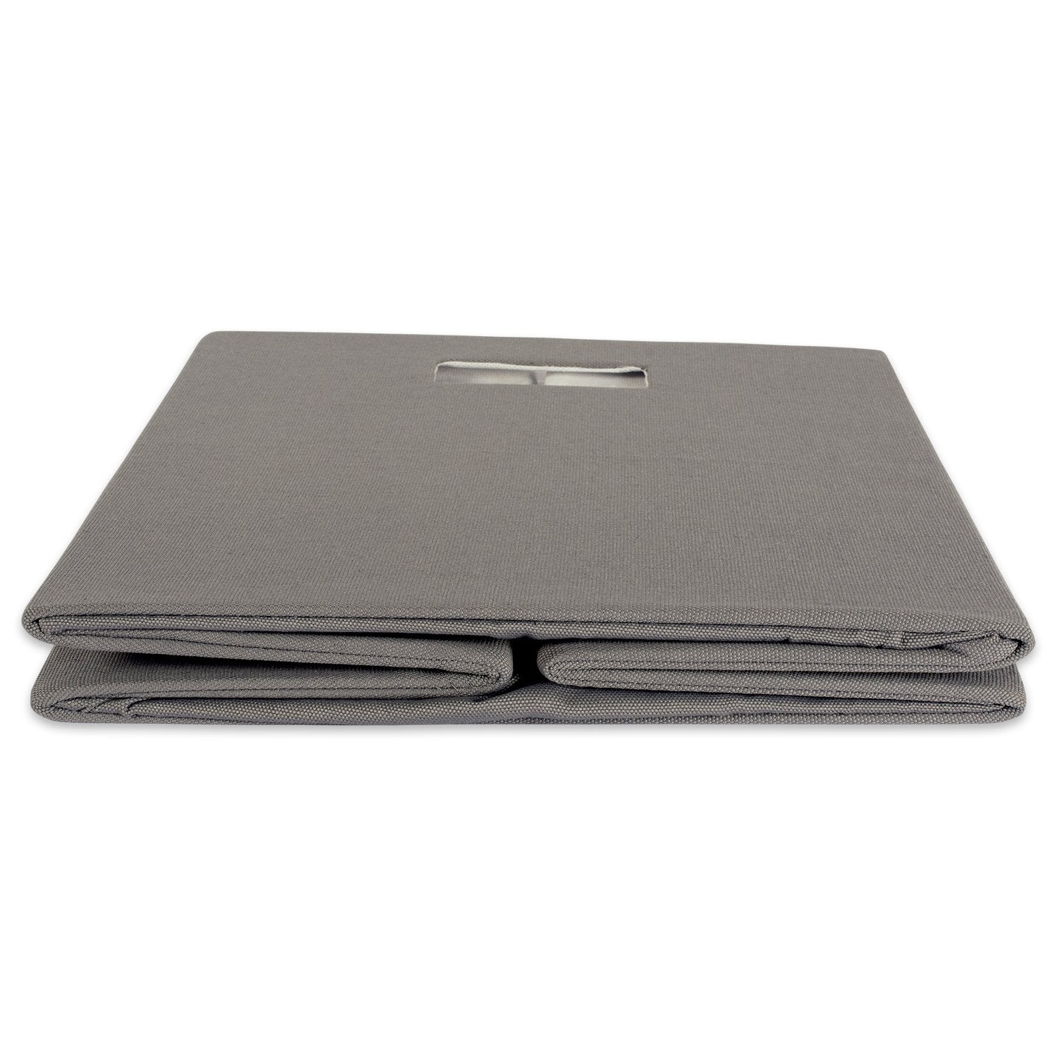 DII Fabric Storage Cube Organizer Bin 13x13x13 Foldable, Gray