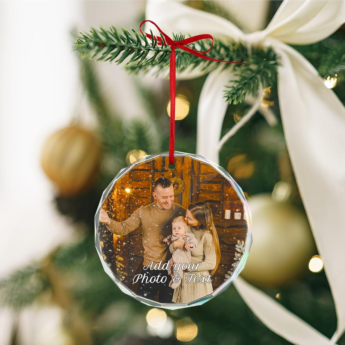 Personalized Christmas Ornament with Photo - Custom Picture Ornaments for Christmas 2025