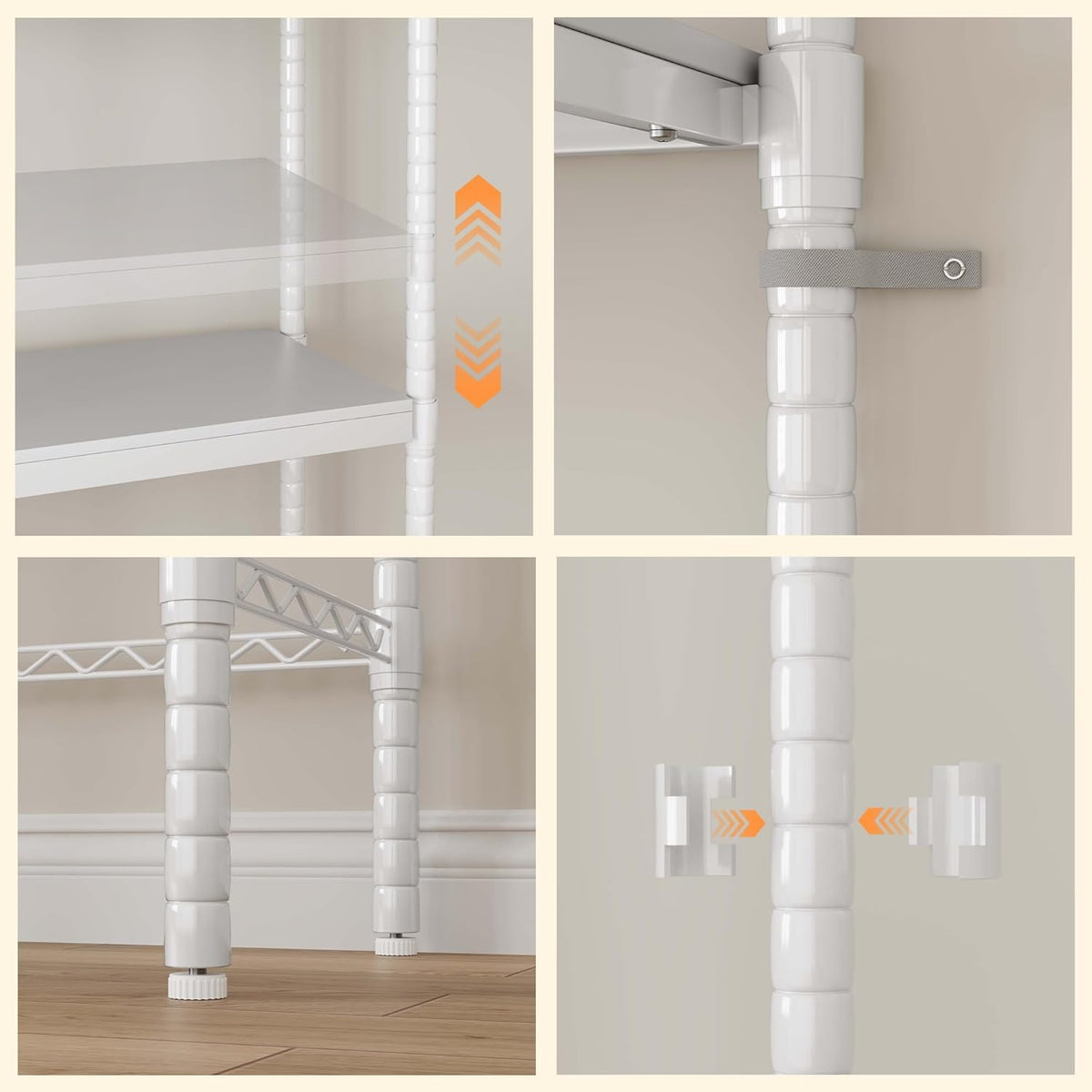 Double Row Over Washer and Dryer Storage Shelves, Laundry Room Organization and Storage, Heavy Duty