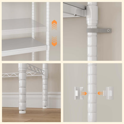 Double Row Over Washer and Dryer Storage Shelves, Laundry Room Organization and Storage, Heavy Duty