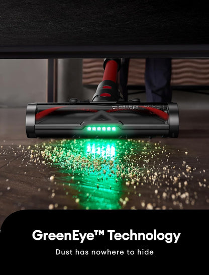 Ultenic Cordless Vacuum Cleaner, 550W/50Kpa, 60Mins Runtime, 180°Bendable Wand, Anti-Tangle Brush