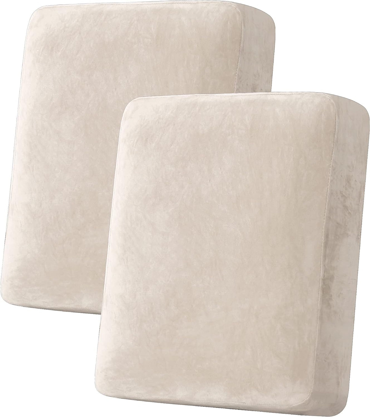 H.VERSAILTEX Velvet Stretch Couch Cushion Cover Plush Cushion Slipcover for Chair Loveseat Sofa