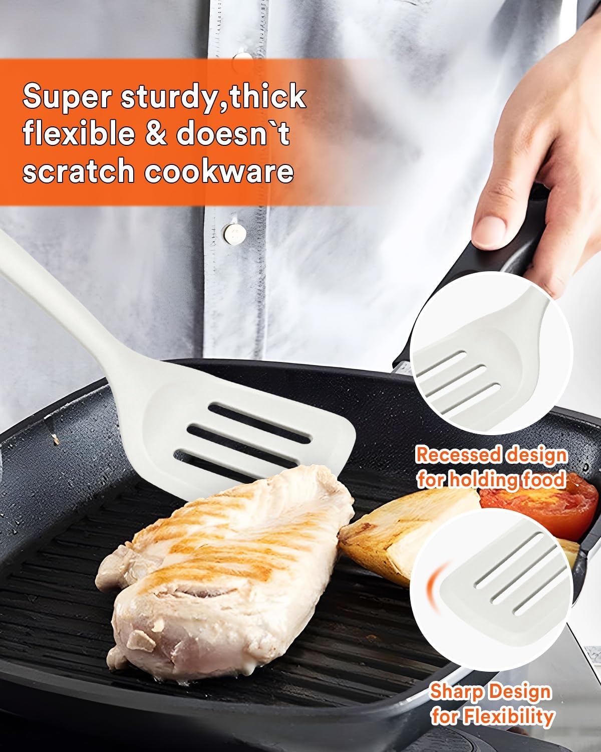 Kitchen Utensils Set, 13PCS Silicone Cooking Utensils, Heat Resistant Kitchen Utensil Spatula Set