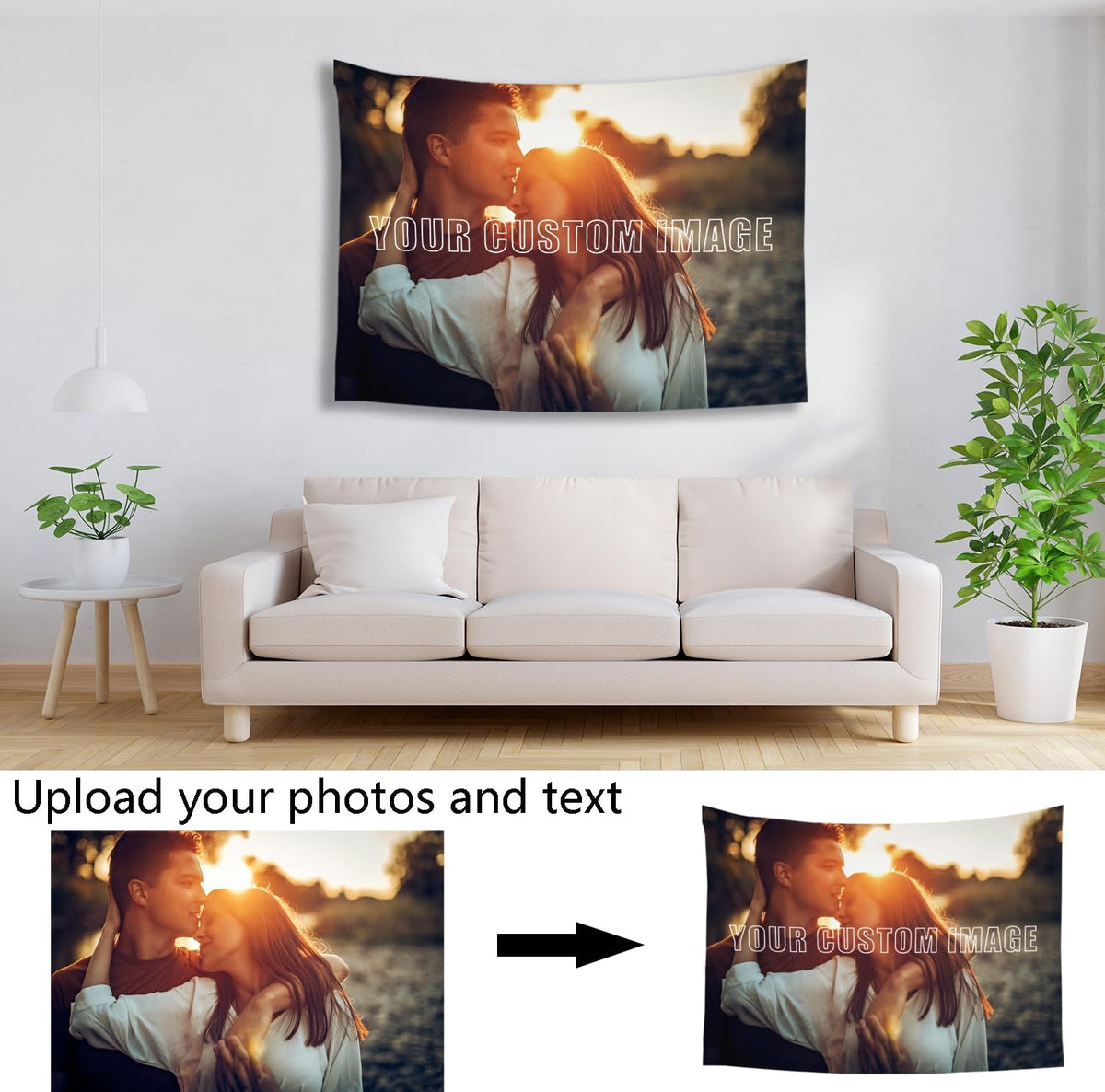 Custom Tapestry For Wall Bedroom Custom Backdrop Personalized Image Text Photo Customized Funny