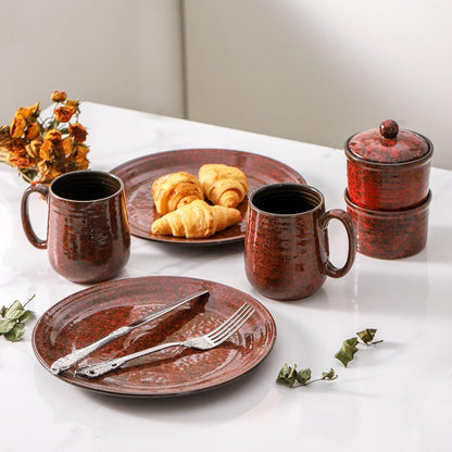 Hasense Coffee Mugs Set of 6, 15 Ounce Ceramic Coffee Cups Set with Handle,Porcelain Tea Mug for