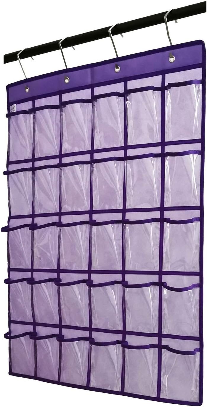 Classroom Pocket Chart for Phone Calculator Holder Over The Door Hanging Closet Jewelry Organizer