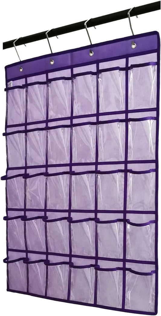 Classroom Pocket Chart for Phone Calculator Holder Over The Door Hanging Closet Jewelry Organizer