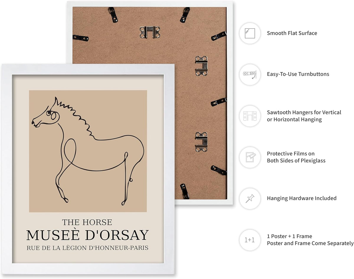 Poster Master Vintage Poster - Retro Minimalist Print - Gift for Artist, Friend - Horse, Line