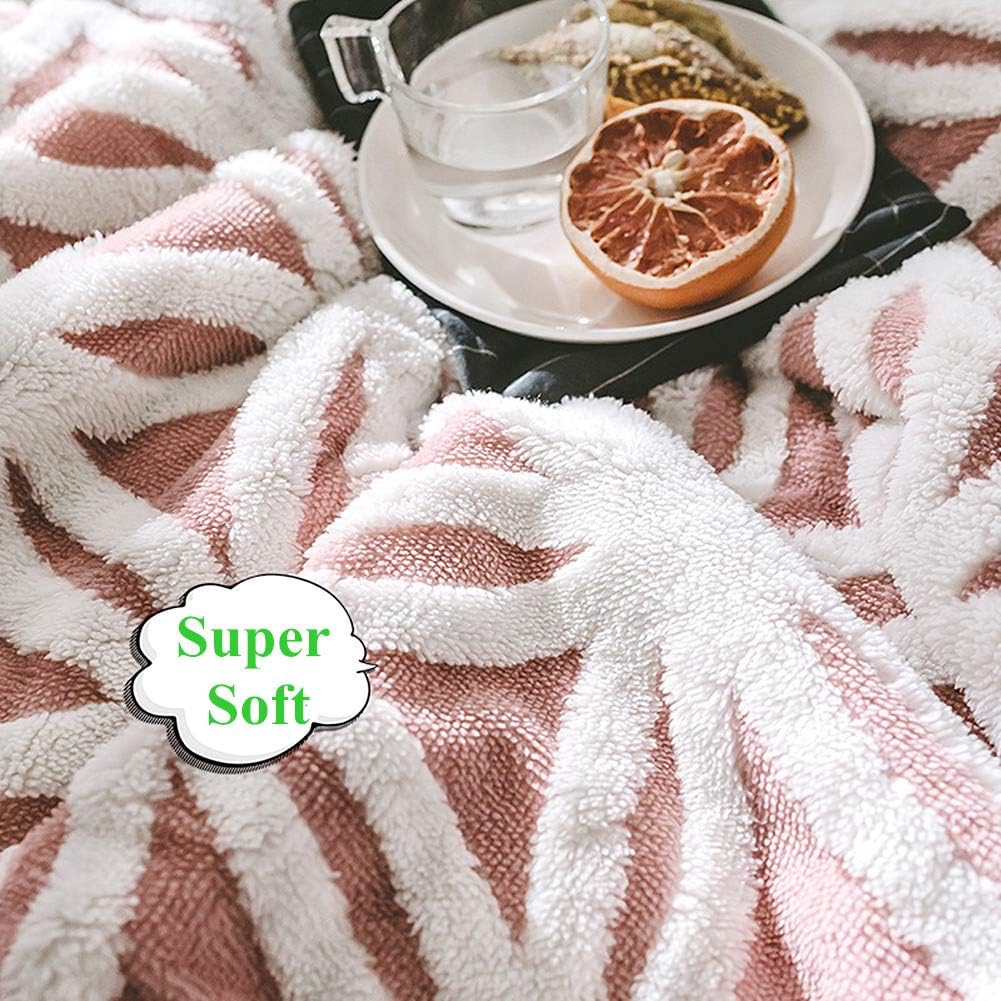UKELER Luxury Soft Sherpa Throw Blanket Comfort Fuzzy Soft Sherpa Fleece Blanket for