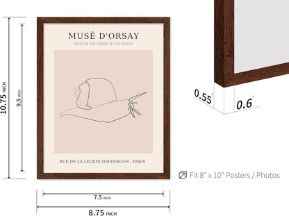 Poster Master Vintage Poster - Retro One Line Snail Drawing Print - Snail Line Art - Minimal Gift
