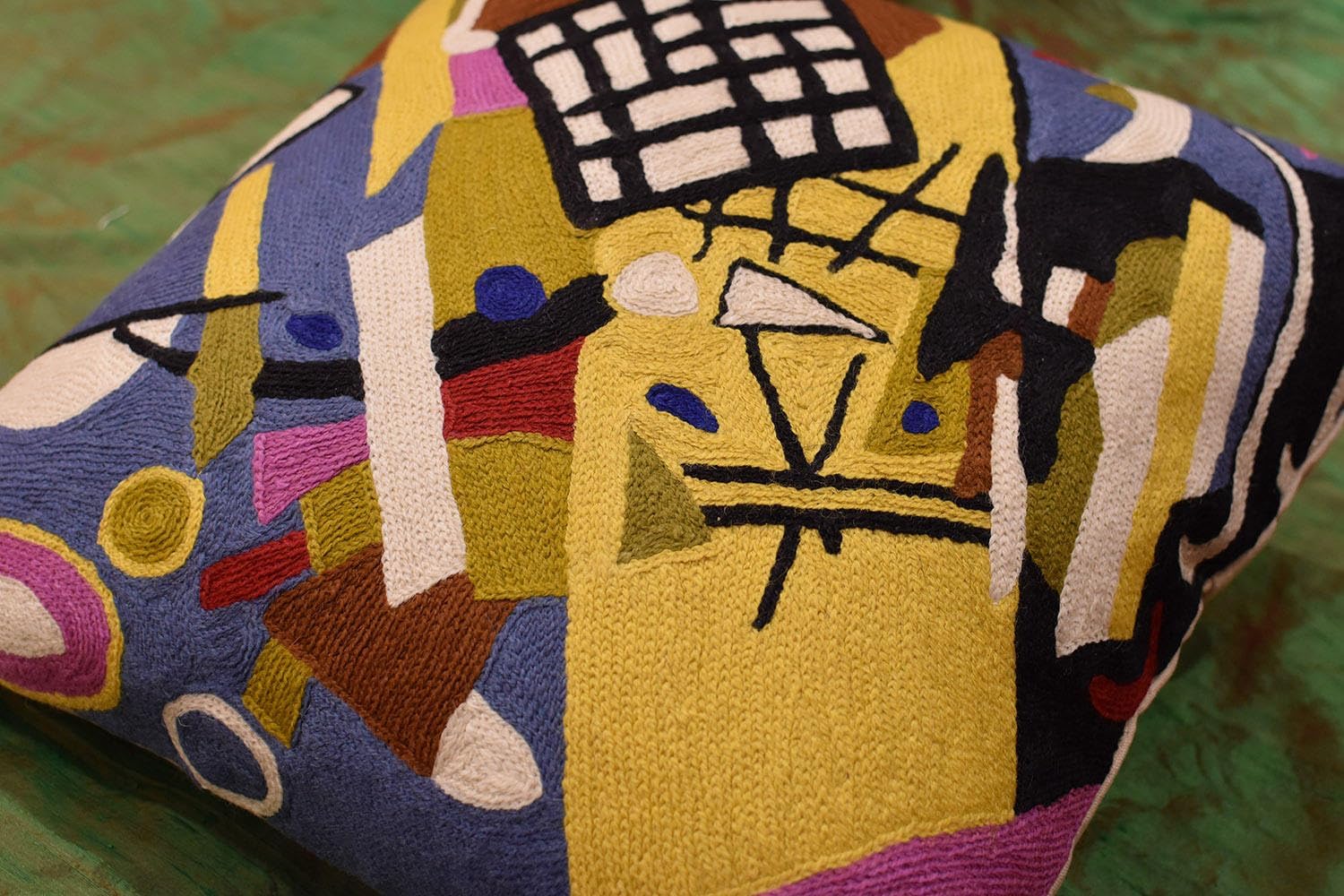 Kandinsky Modern Pillow Cover Frame Gray Abstract Pillowcase Grey Modern Chair Cushion Contemporary