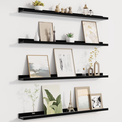 Picture Ledge Shelf for Wall, Floating Shelves Set of 4, 36 Inch Long Nursery Book Shelves for Toys