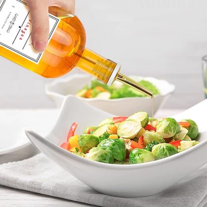 Olive Oil Dispenser Bottle for Kitchen, Clear Glass Oil and Vinegar Dispenser Set, Coffee Syrup