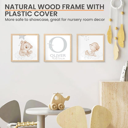 upsimples 12x12 Frame, Natural Solid Wooden Picture Frames, Display 8x8 with Mat or 12 x 12 Without