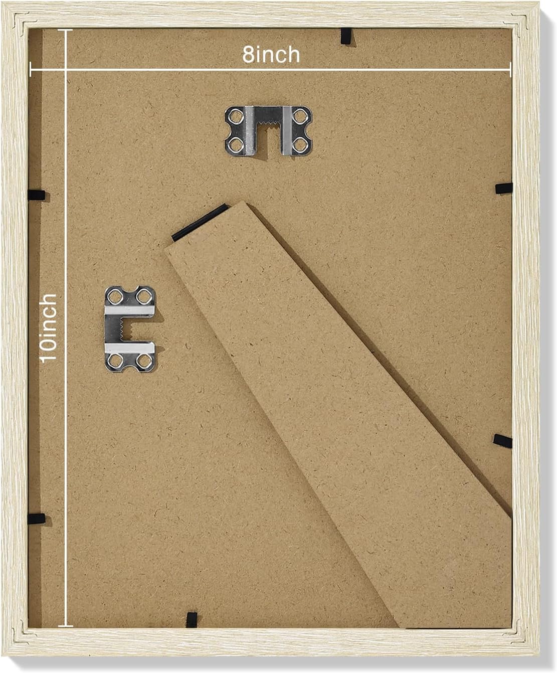 Vittanly 8x10 Picture Frames Set of 9, Shatter Resistant Plexiglass, Display 5x7 Pictures with Mat