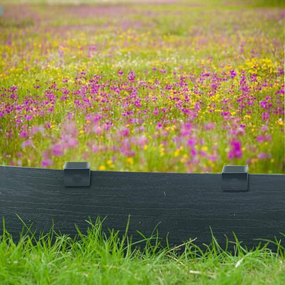 60Pcs Metal Garden Landscape Edging Stakes,Black, 10inch anchoring Stakes Landscape Anchoring