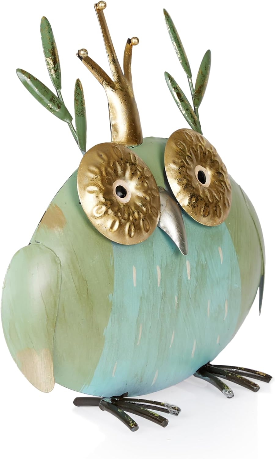 Alpine Corporation MCC808HH Metal Owl Queen, Whimsical Animal Outdoor Décor for Patio, Lawn &