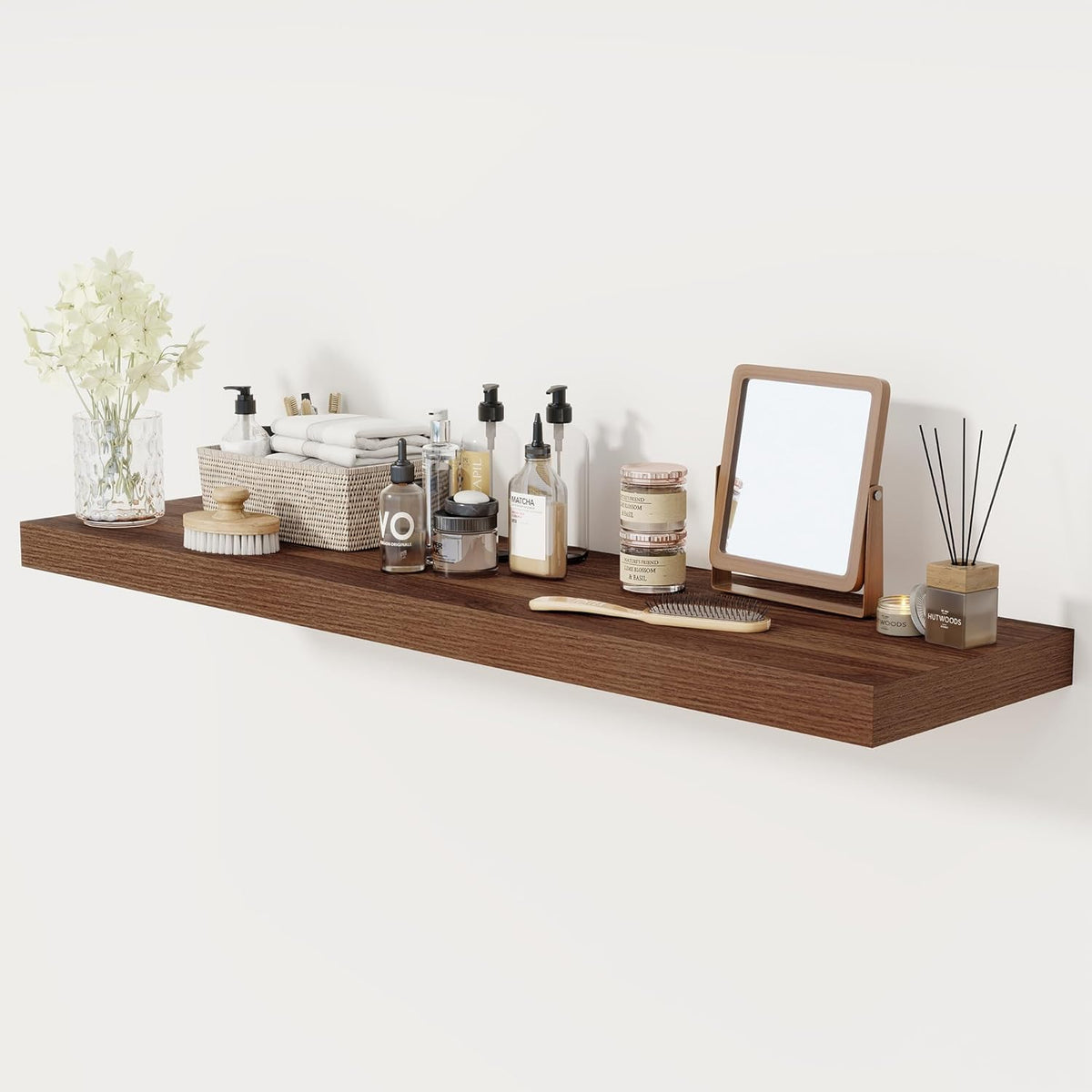 Floating Shelves 48 Inch Long, 12 Inch Deep Floating Shelves for Wall, 48 x 12 Large Wall Shelves