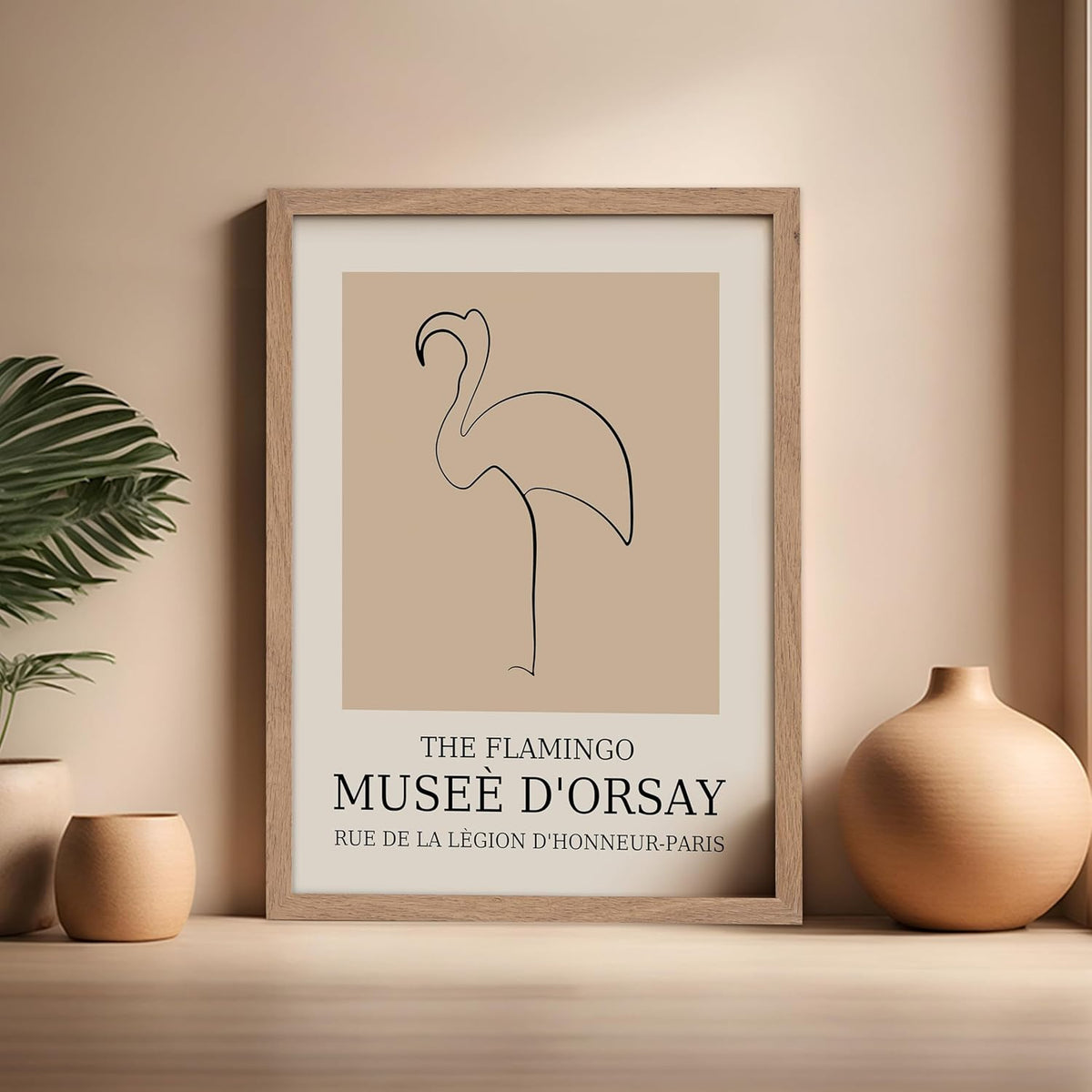 Poster Master Vintage Poster - Retro Minimalist Print - Gift for Artist, Housewarming - Flamingo