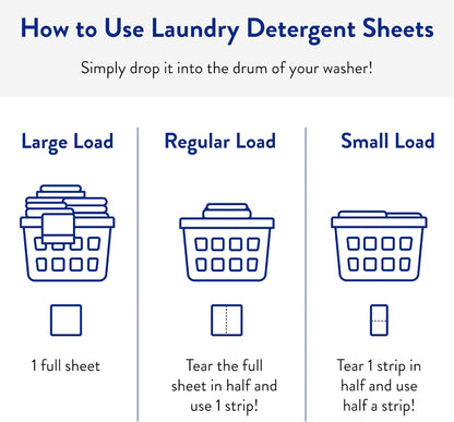 The Clean People Laundry Detergent Sheets - Laundry Soap - Ultra Concentrated, Recyclable