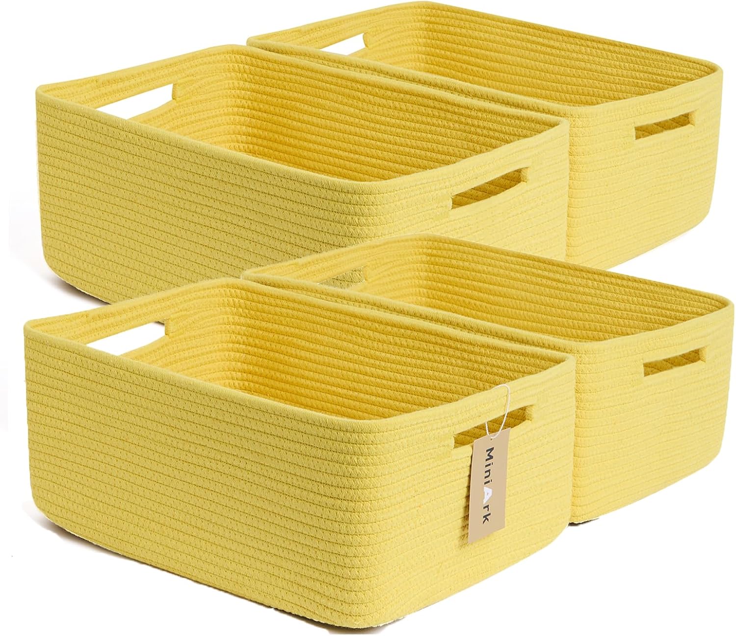 Large Storage Baskets for Organizing, Closet Shelf Baskets for Clothes Blanket Towels, Baby