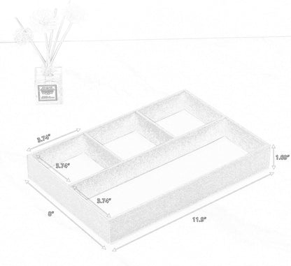Desktop Storage Organizer, Nightstand or Dresser Organizer, Valet Tray, Entry Table Organizer