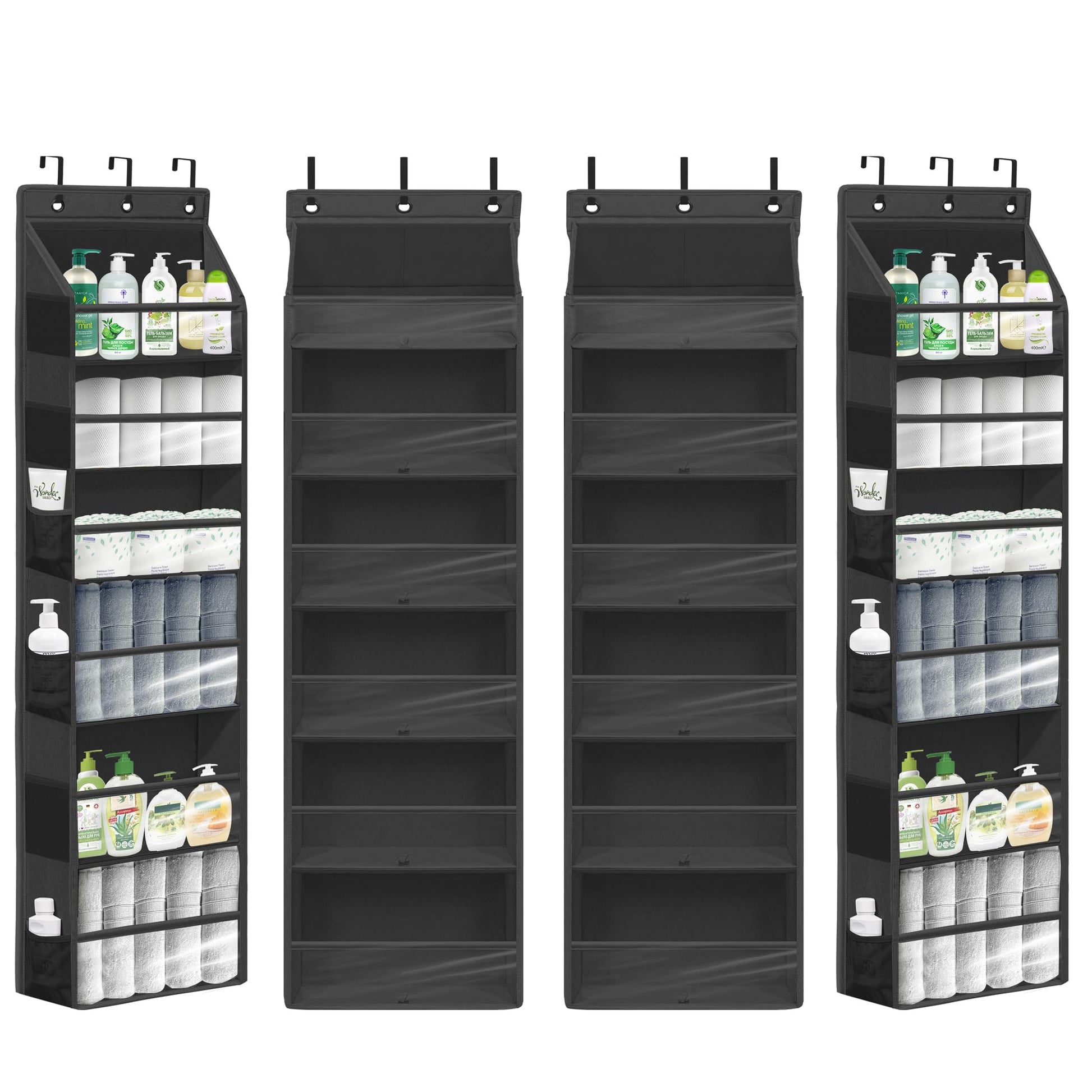 STORAGEIDEAS Over Door Organizer with 6 Extra Large Pockets 12 Side Pockets, Sturdy Closet Storage