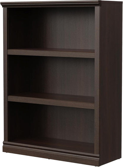 43 in Tall Bookcase, 3-Tier Bookshelf Open Storage, 33 inch Wide Floor Standing Indoor Furniture