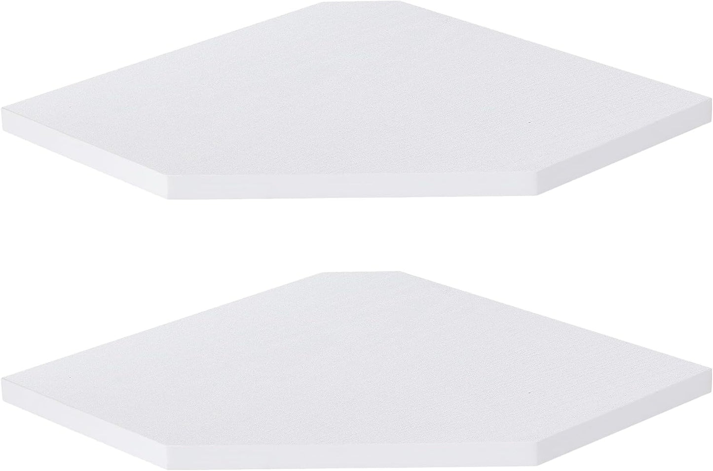 Corner Shelf Wall Mount, Floating Corner Shelves, Set of 2 Corner Wall Shelf Organizer, Rustic Wood