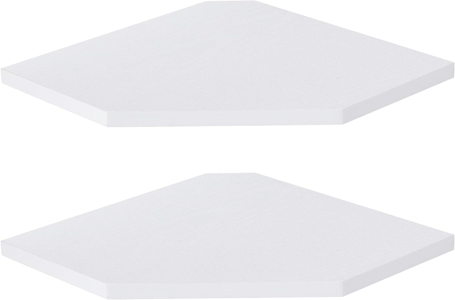 Corner Shelf Wall Mount, Floating Corner Shelves, Set of 2 Corner Wall Shelf Organizer, Rustic Wood