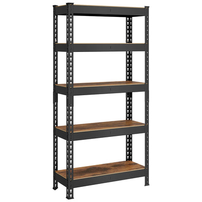 SONGMICS 5-Tier Storage Shelves, Load 2310 lb, Garage Storage, Boltless Assembly, Adjustable