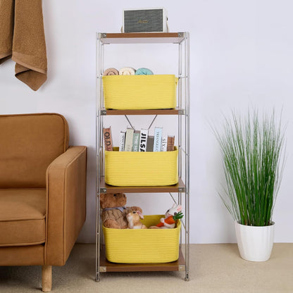 Large Storage Baskets for Organizing, Closet Shelf Baskets for Clothes Blanket Towels, Baby