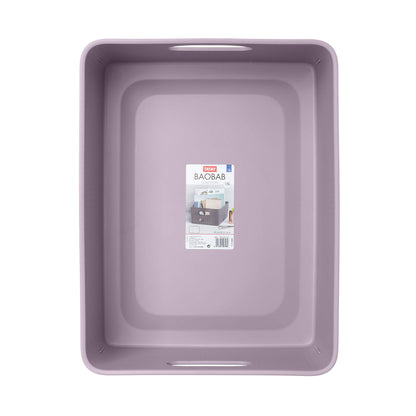Tatay Baobab Multipurpose Large Storage Basket, Lilac, 29.4 X 38.5 X 16