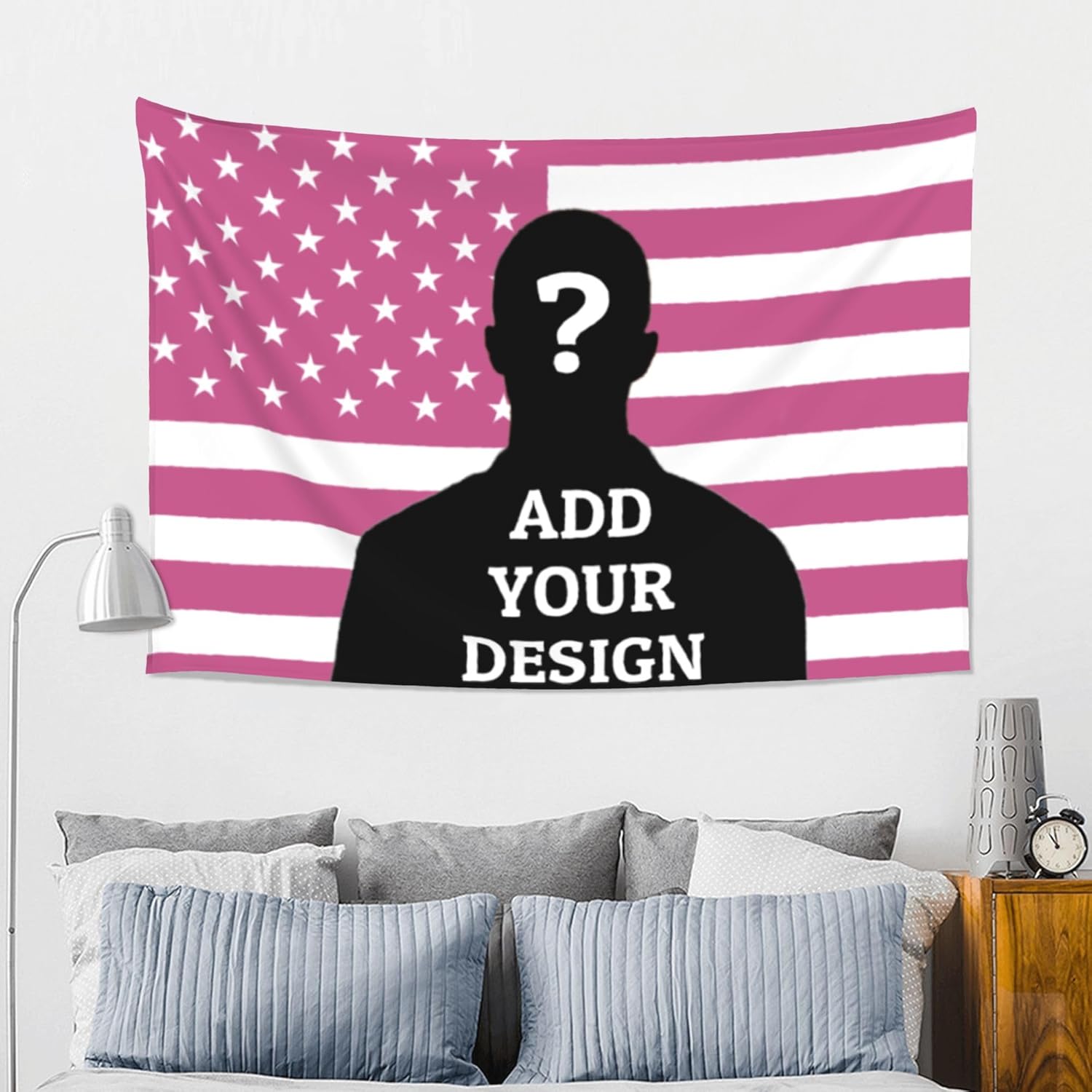 Custom Tapestry For Wall Bedroom Custom Backdrop Personalized Image Text Photo Customized Funny