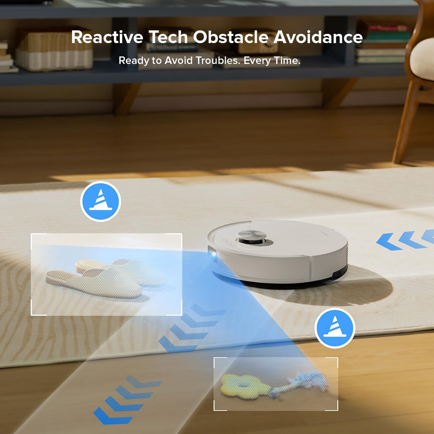 roborock Q10 S5+ Robot Vacuum and Mop with Self-Emptying, 10,000Pa Suction, Upgraded from Q8 max+