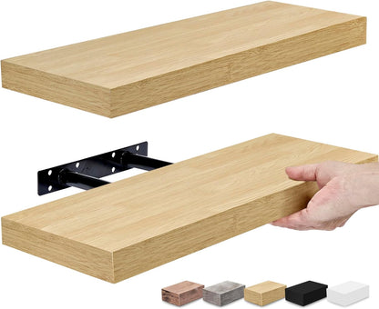 Sorbus Floating Shelves for Wall, Bathroom Shelves Wall Mounted for Kitchen, Bedroom, Bathroom