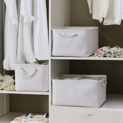 TheWarmHome Storage Basket for Gifts Empty - X Large - 3 Pack 17.7L×13.8W×9.8H in Collapsible