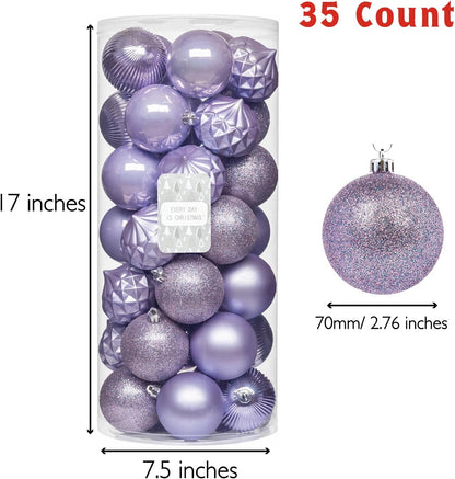Every Day is Christmas Ornaments, Shatterproof Christmas Tree Ornament Set, Christmas Balls