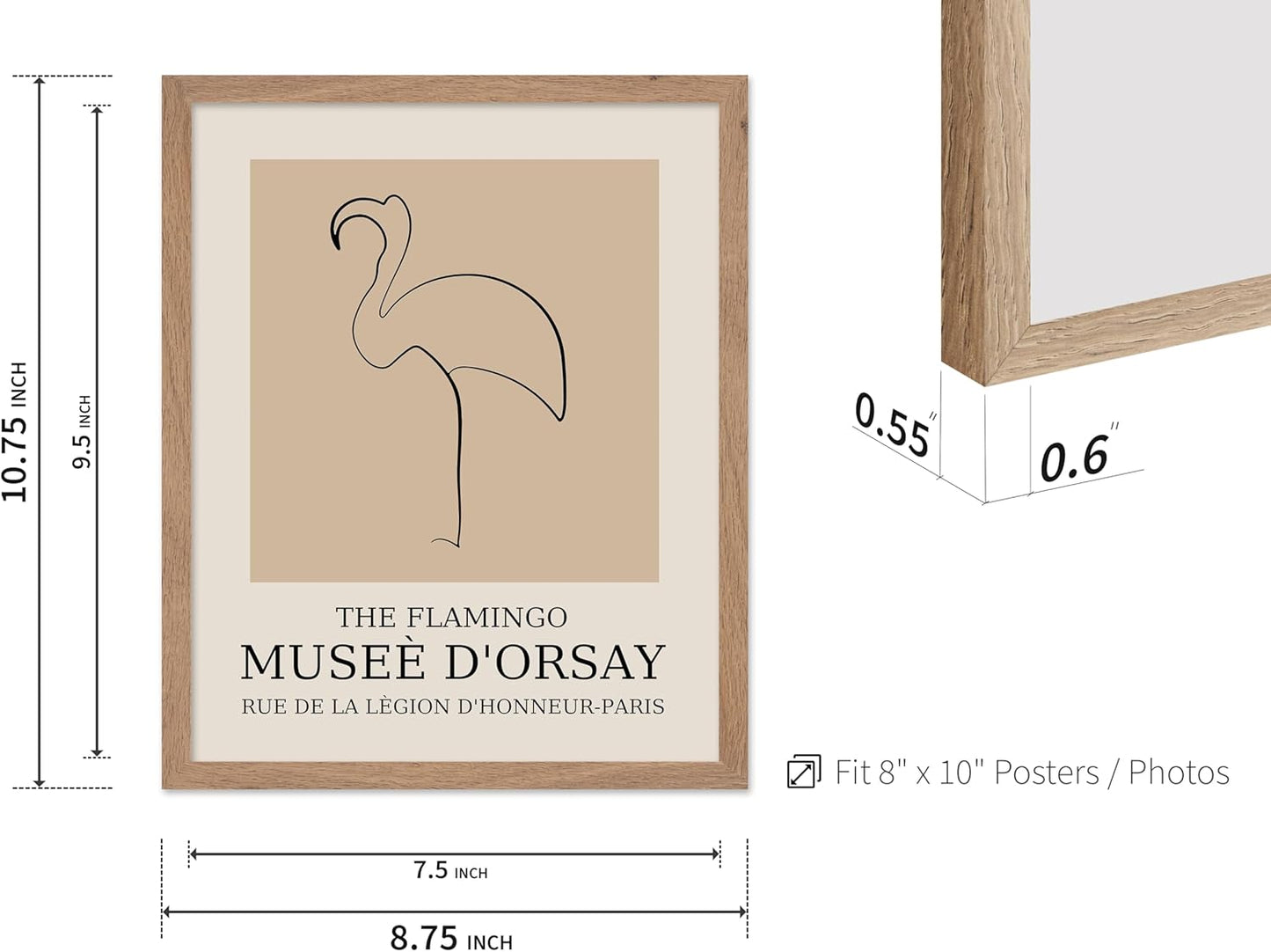 Poster Master Vintage Poster - Retro Minimalist Print - Gift for Artist, Housewarming - Flamingo